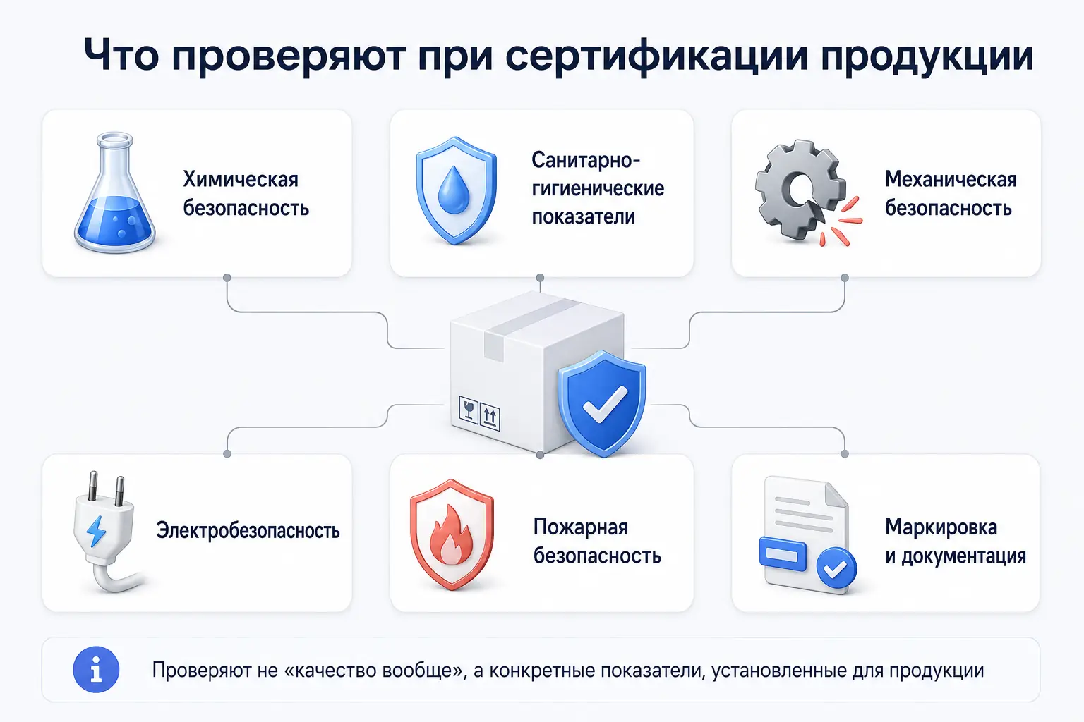 Что проверяют при сертификации продукции