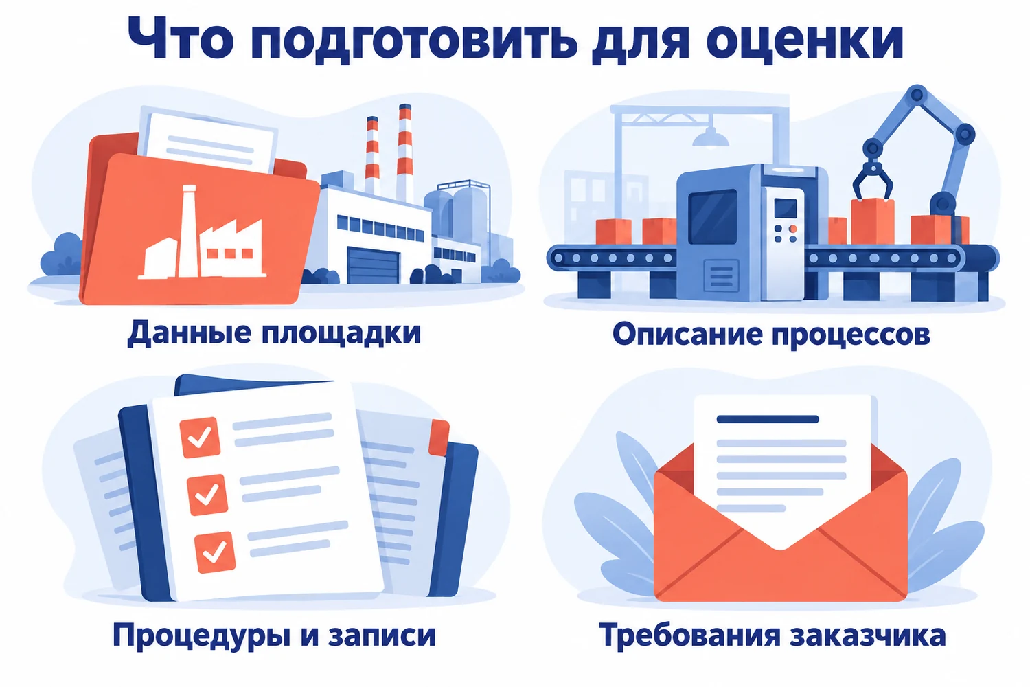 Исходные сведения для оценки GMP: площадка, процессы, процедуры, записи и требования заказчика